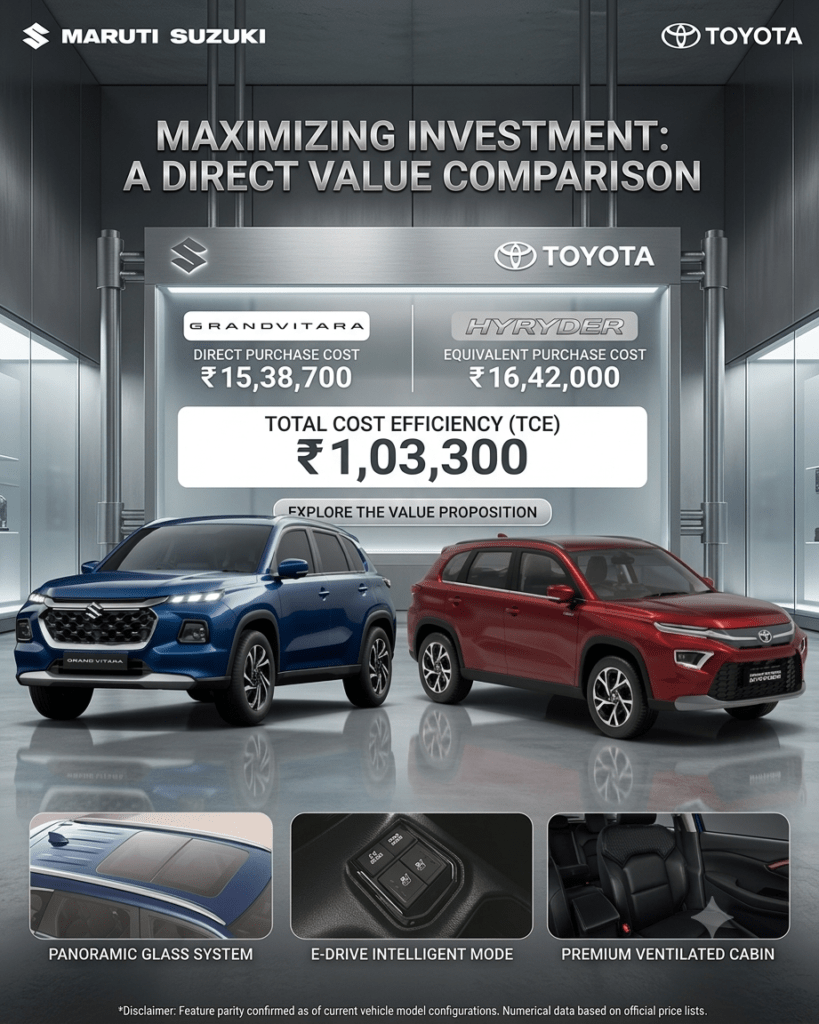 Maruti Grand Vitara vs Toyota Hyryder