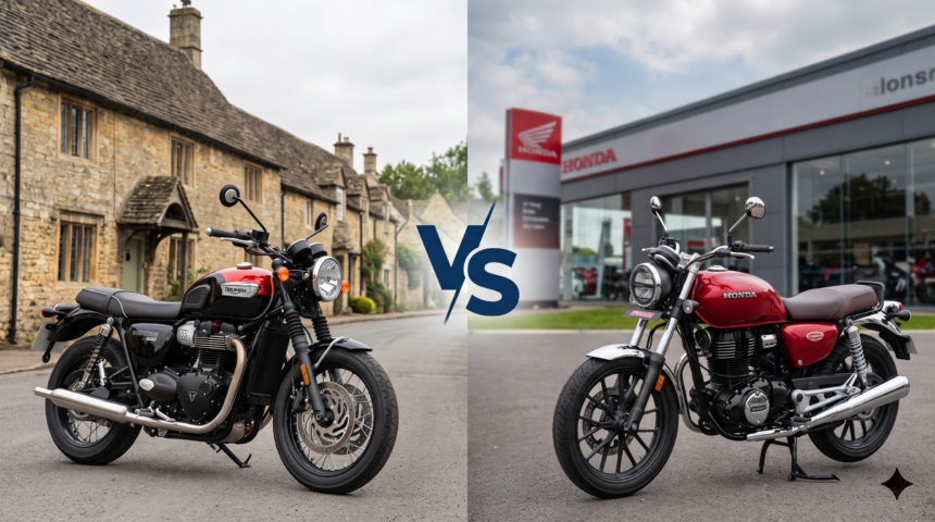 Triumph Bonneville 400 vs Honda CB350