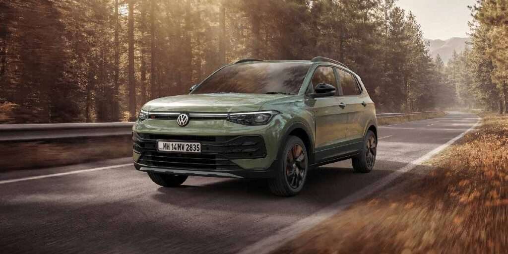Volkswagen Taigun SUV — one of the models unaffected by VW's 2026 lineup cuts