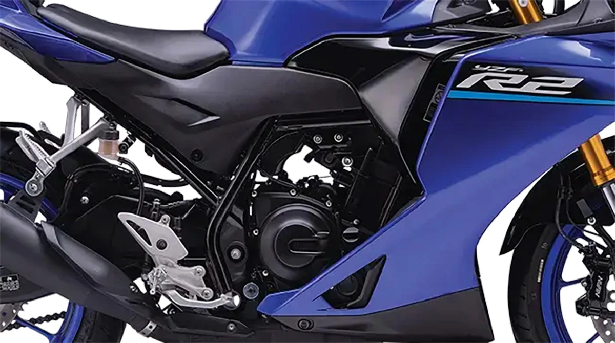 Yamaha says the new tubular steel frame delivers rigidity while keeping things light