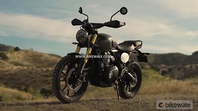 Triumph Scrambler 400 X Left Front Three Quarter Triumph Scrambler 400 X Left Front Three Quarter