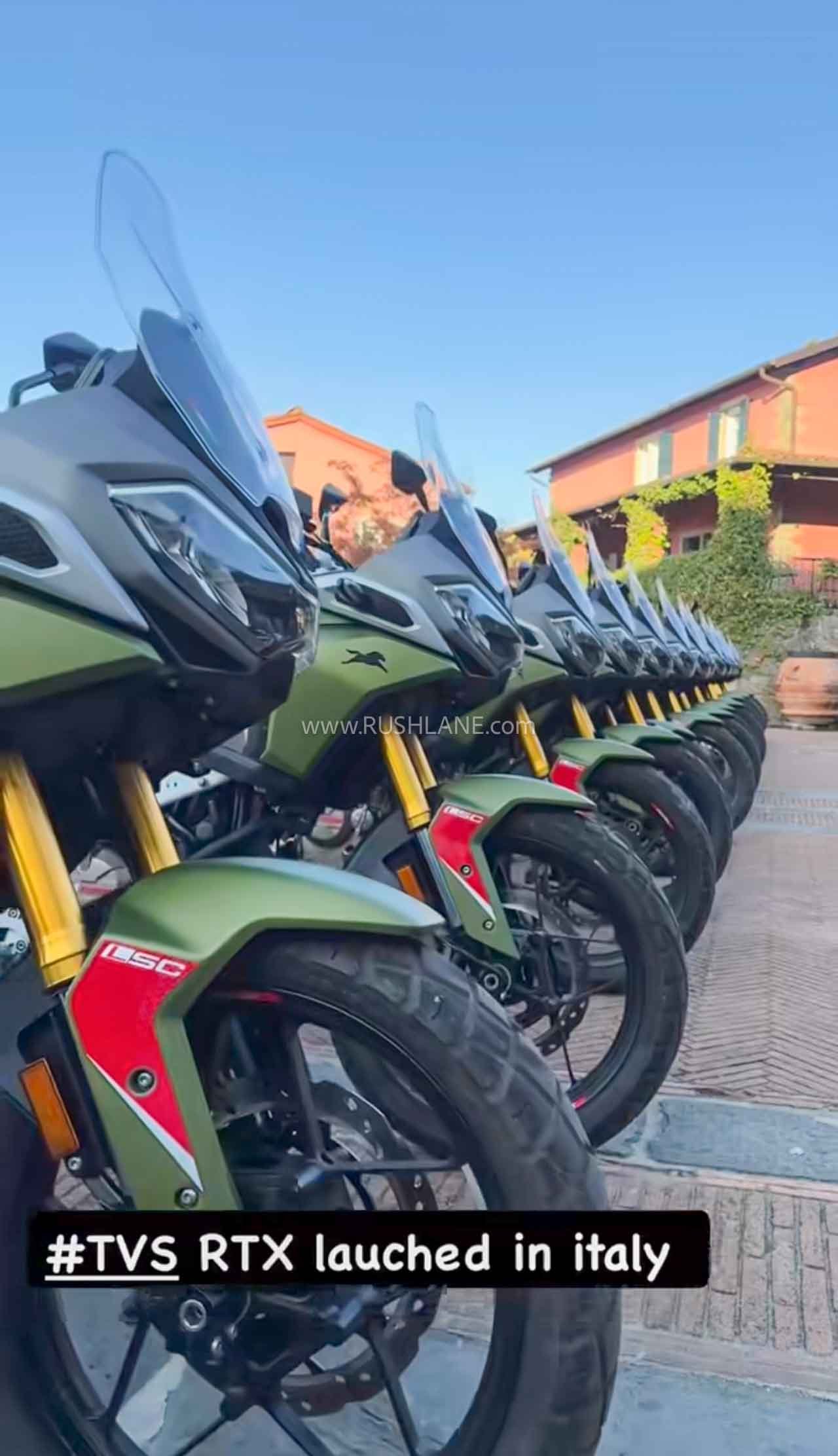 TVS Apache RTX 300 Italy Launch