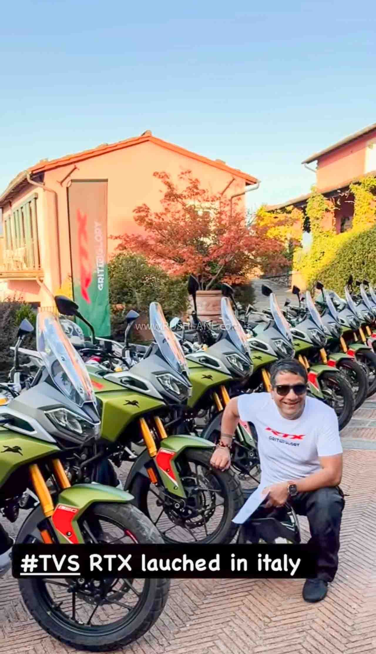 Vimal Sumbly with Apache RTX 300 in Italy