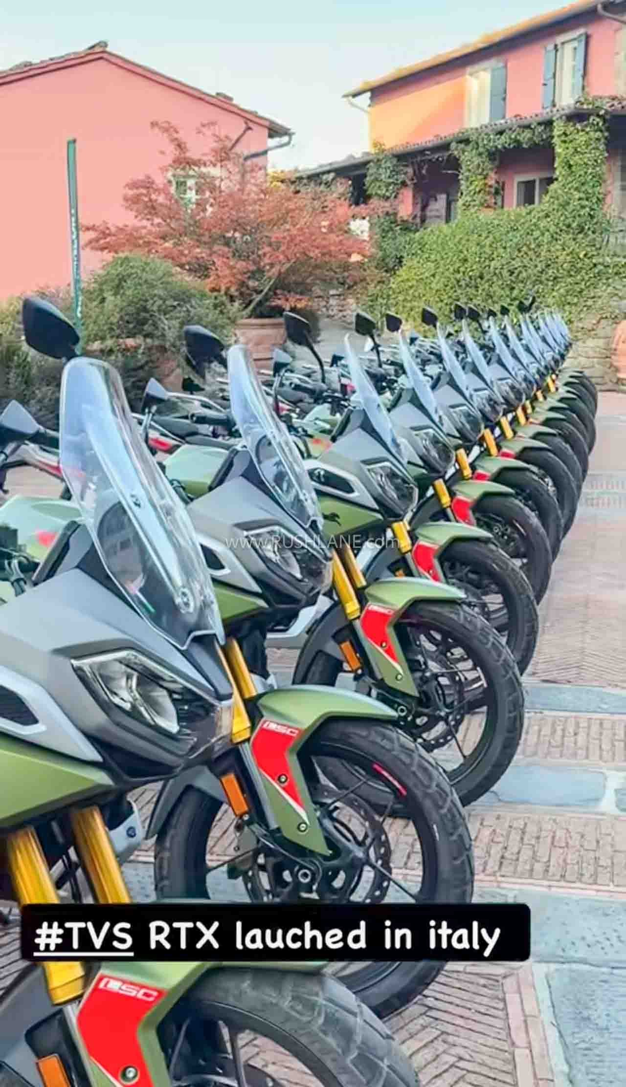TVS Apache RTX 300 Italy Launch