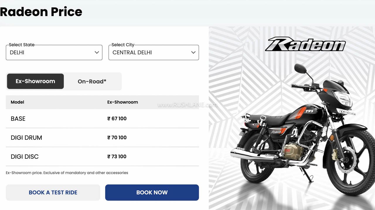 2026 TVS Radeon Launch
